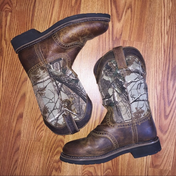 justin realtree camo boots